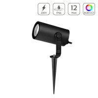 MiBOXER 12W 230V RGB+CCT LED Gartenstrahler WiFi...