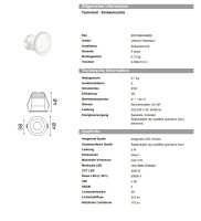 ID Virus fi Technisch | Einbauleuchte weiß matt 40 x H 40 mm 3000 K 210 lumen IP20