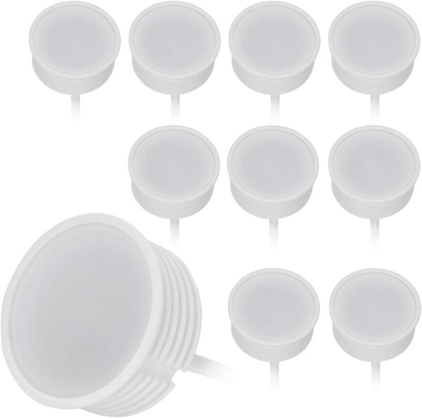 HCFEI 10x LED Modul flach Dimmbar 230V 5W für Einbaustrahler MR16 Neutralweiß 4000K Ersatz GU10 Ø 50mm Einbauramen Leuchtmittel