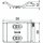 Gegenwanne, 52-58mm, Kunststoff, 2058UW 58 LGR