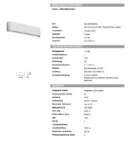 Ideal Lux DELTA LED 369563 41CM LED 3000K 1550LM Doppelstrahler lackiertes Aluminium Beton Wandleuchte