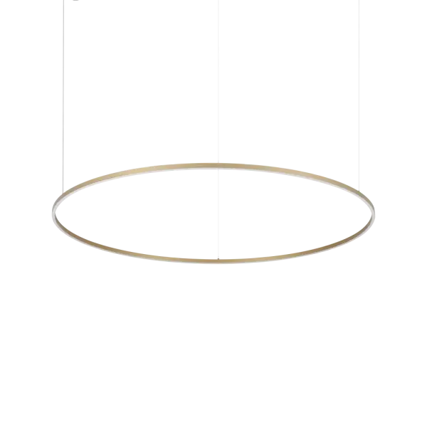Ideallux, Oracle Slim SP D150 LED Pendelleuchte Rund | 81W | 3000K | 9300 lm | IP20 | On-Off | Weiß/Schwarz