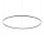Ideallux, Oracle Slim SP D150 LED Pendelleuchte Rund | 81W | 3000K | 9300 lm | IP20 | On-Off | Weiß/Schwarz