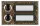 Grothe ETA 502 G Etagenplatte AP Bronze- guß 2Klingeltaster/1reihig 55512