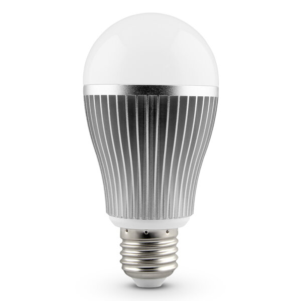 MiBoxer 2.4GHz E27 LED Leuchtmittel | Gehäusefarbe: Weiß | 9W | 850 lm | 220° | Steuerung ü. Fernbedienung | CCT (2700K-6500K)